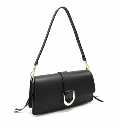 Leather shoulder bags Livorno – Italian Leather Shoulder Bag – Black San Rocco Italia