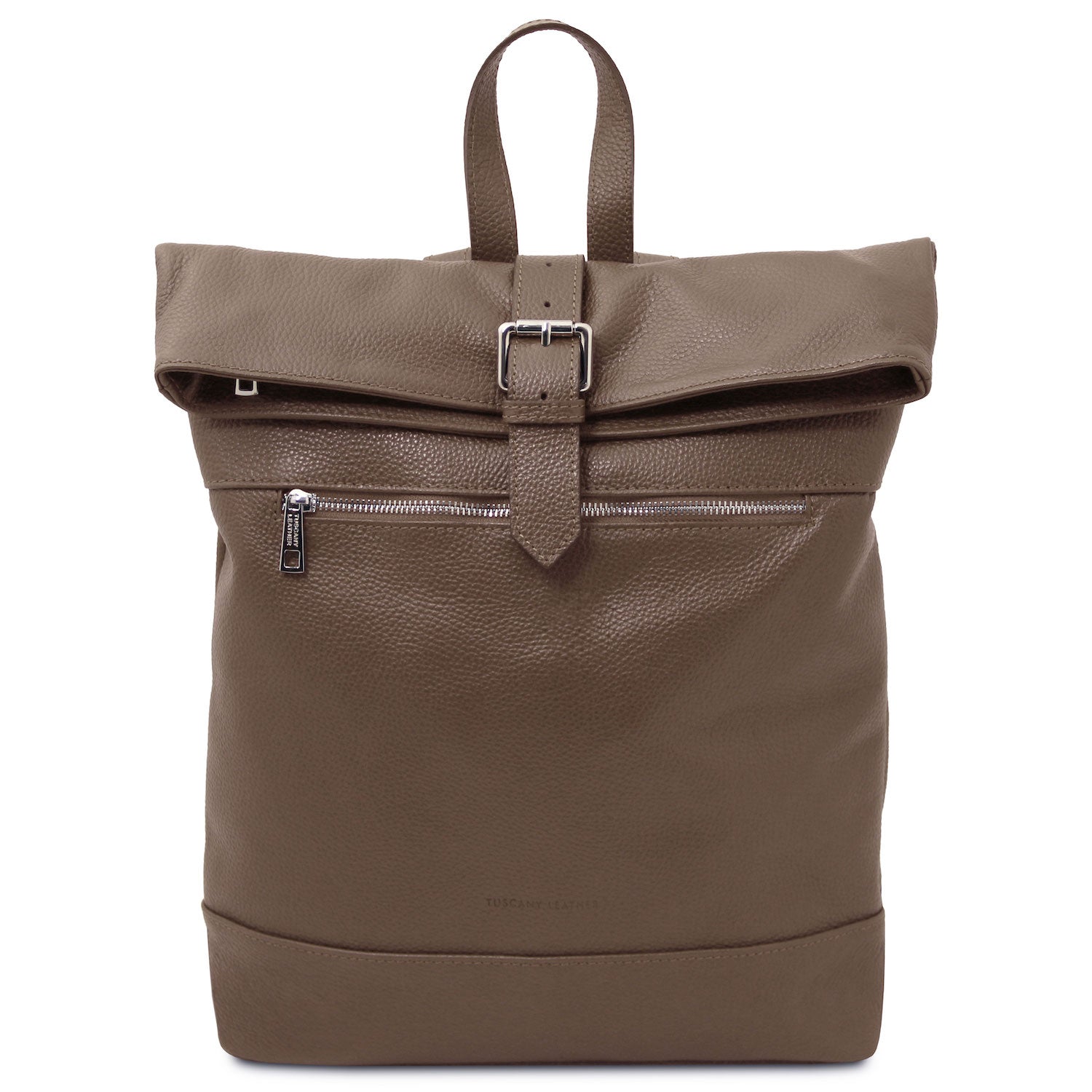 Leather Backpacks Dark Taupe London - Soft leather backpack | TL142502 San Rocco Italia