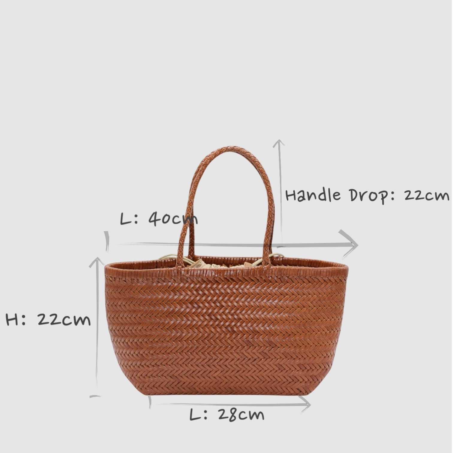 Handbag & Wallet Accessories Lou - Genuine Leather Tote Bag Caramel Colour San Rocco Italia