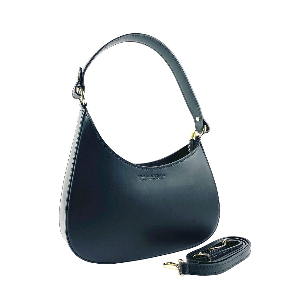 Luna Women's Black Shoulder Bag - Premium shoulder bags - Shop now at San Rocco Italia