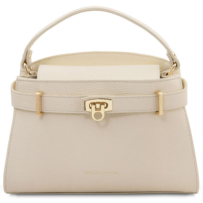 Maisy - Leather top handle bag - Medium size | TL142455