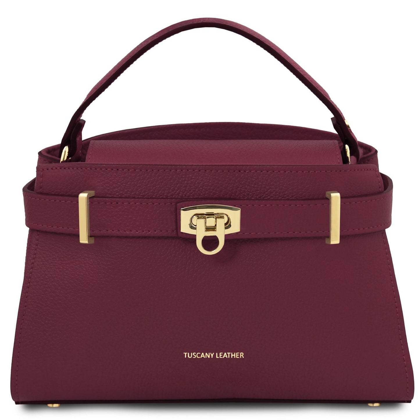 Leather handbags Bordeaux Maisy - Leather top handle bag - Medium size | TL142455 San Rocco Italia