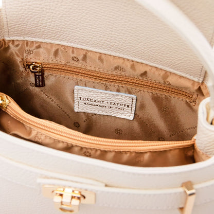 Maisy - Leather top handle bag - Medium size | TL142455