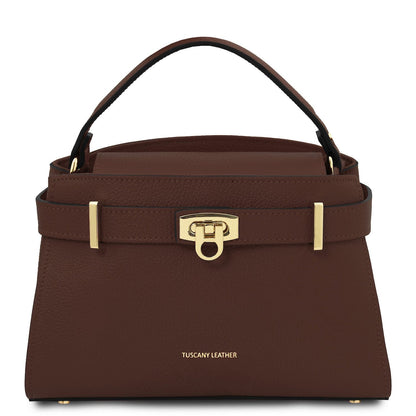 Maisy - Leather top handle bag | TL142394 - Premium Leather handbags - Shop now at San Rocco Italia