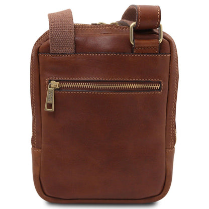 Mark - Matte Leather Crossbody Bag | TL142428 - Premium Leather bags for men - Shop now at San Rocco Italia