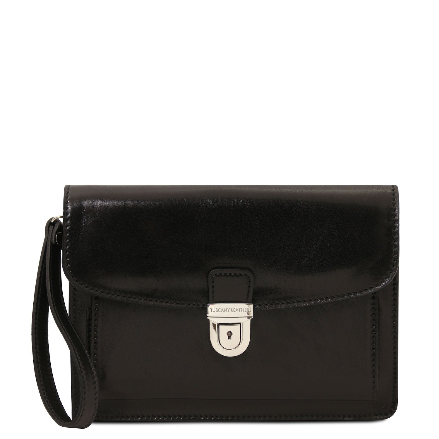 Leather bags for men Black Max - Leather handy wrist bag for men | TL8075 San Rocco Italia