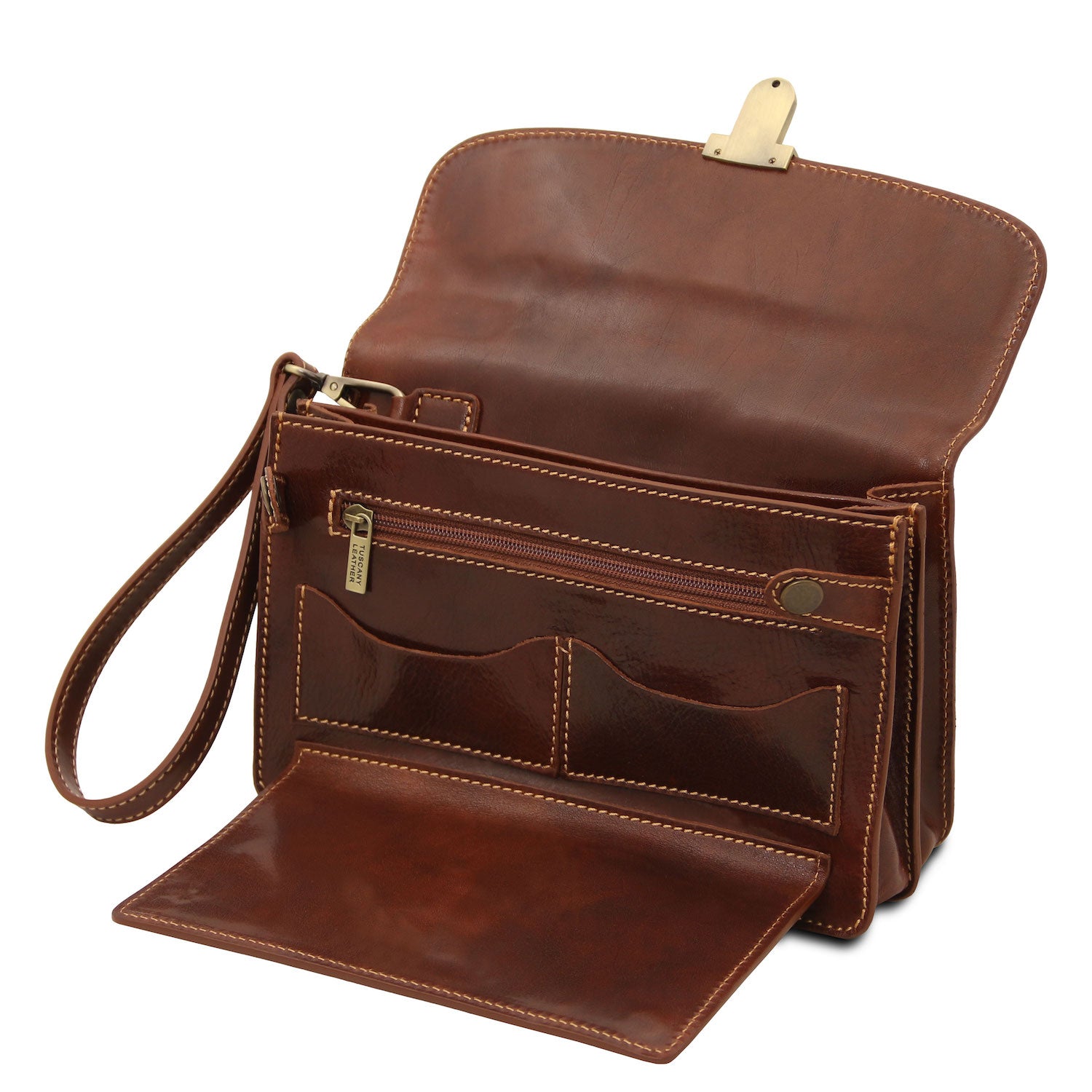 Leather bags for men Max - Leather handy wrist bag for men | TL8075 San Rocco Italia