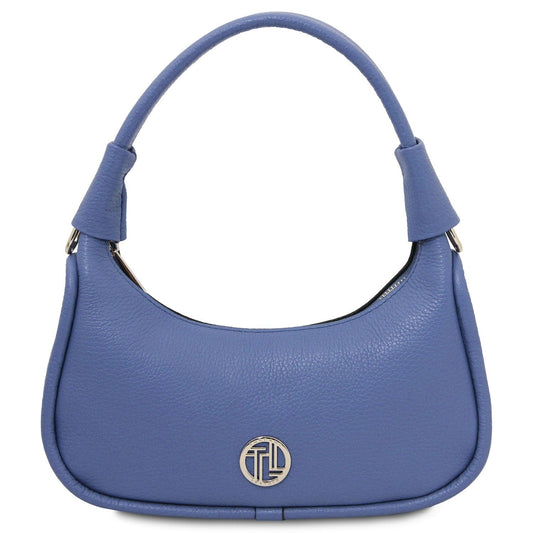 Leather handbags Blue Michelle - Leather handbag - small size | TL142478 San Rocco Italia