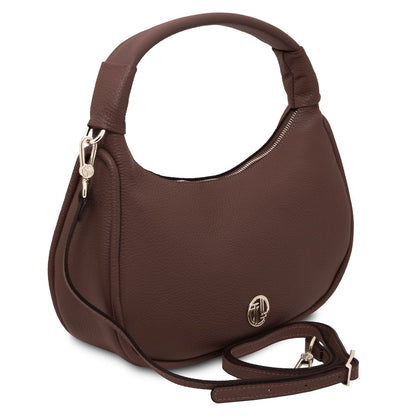 Michelle - Medium-sized leather hobo bag | TL142477