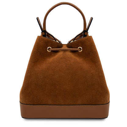 Bucket Bag Minerva - Suede leather bucket bag | TL142476 San Rocco Italia