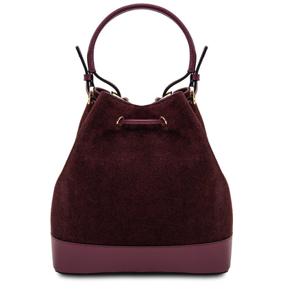 Bucket Bag Minerva - Suede leather bucket bag | TL142476 San Rocco Italia