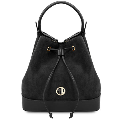 Bucket Bag Minerva - Suede leather bucket bag | TL142476 San Rocco Italia