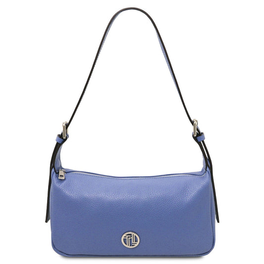 Leather shoulder bags Blue Miranda - Soft leather shoulder bag | TL142467 San Rocco Italia