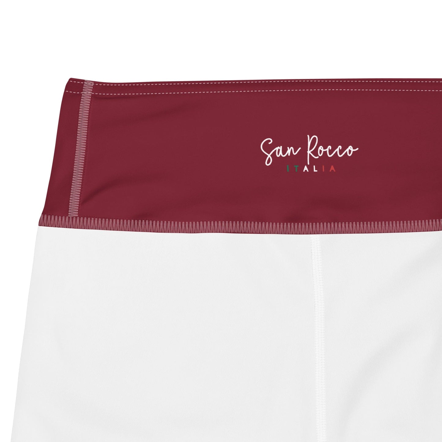 Burgundy Argyle Yoga Leggings - Premium Leggings - Shop now at San Rocco Italia