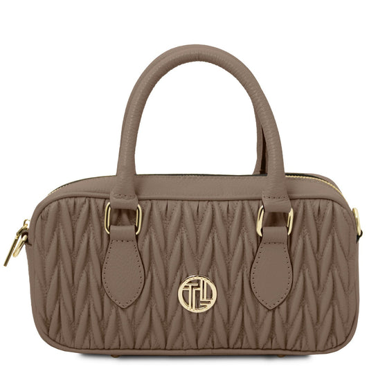 Leather handbags Taupe Mousse - Leather handbag | TL142447 San Rocco Italia