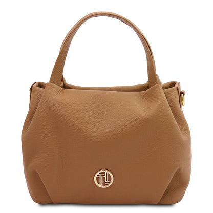 Nora - Soft leather handbag | TL142372 - Premium Leather handbags - Shop now at San Rocco Italia