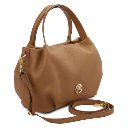 Nora - Soft leather handbag | TL142372 - Premium Leather handbags - Shop now at San Rocco Italia