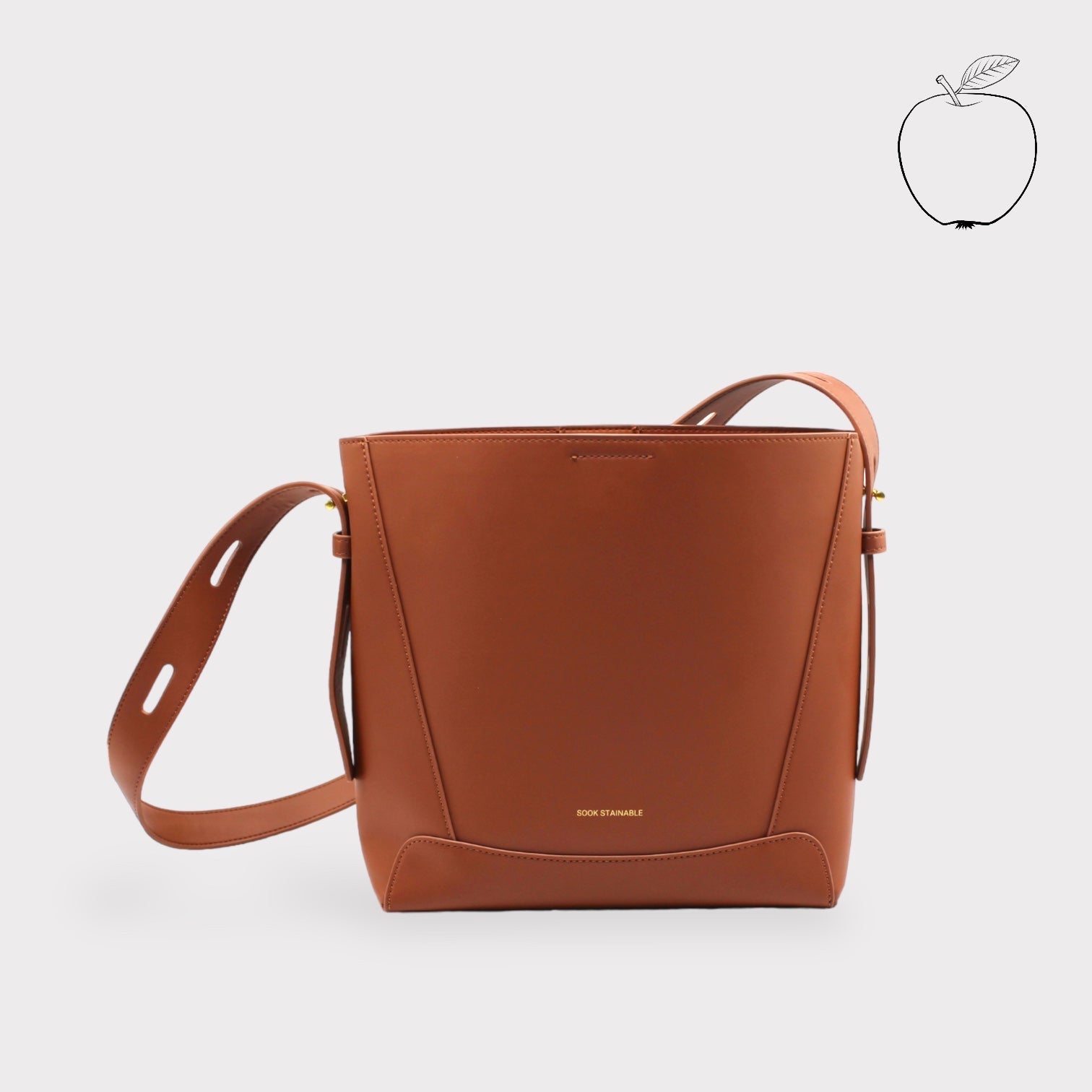 Handbag & Wallet Accessories Oli - Apple Leather Midi Shoulder Cross-body Bag Brown San Rocco Italia