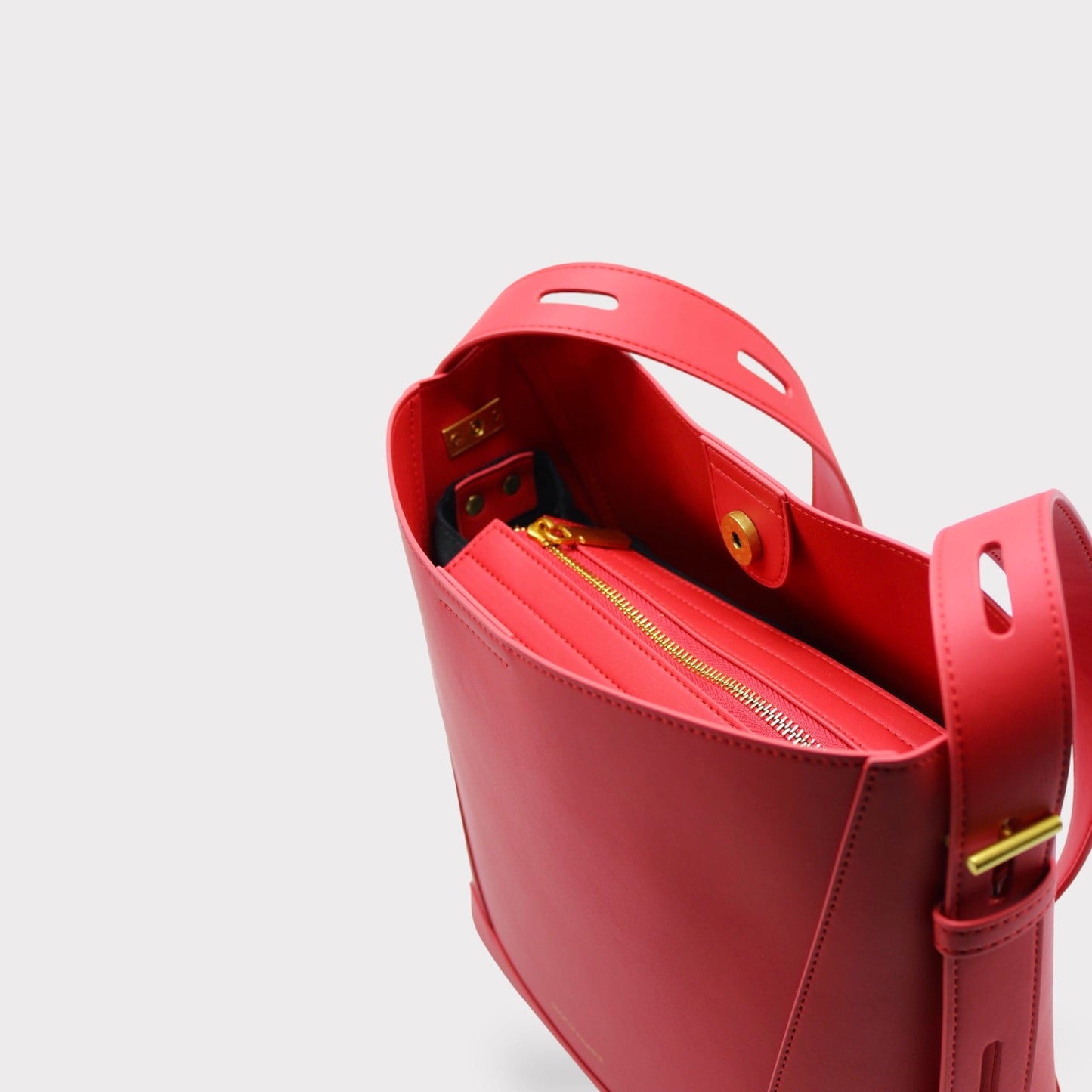 Handbag & Wallet Accessories Oli - Apple Leather Midi Shoulder Cross-body Bag Red San Rocco Italia