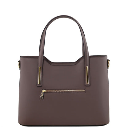 Olimpia - Italian leather tote | TL141412 - Premium Leather shoulder bags - Shop now at San Rocco Italia