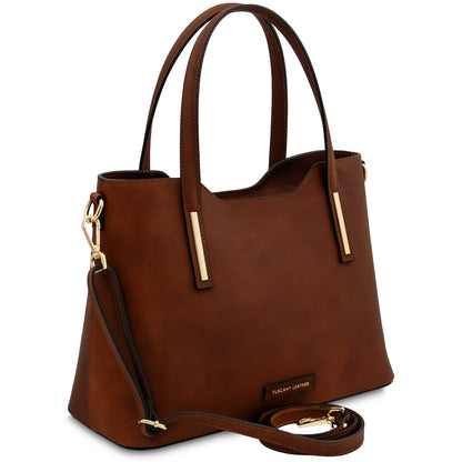 Olimpia - Matte leather tote | TL142561