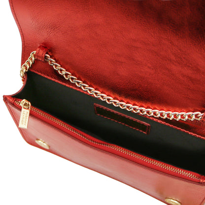 Leather handbags Opera - Metallic Leather With Chain Strap | TL142519 San Rocco Italia