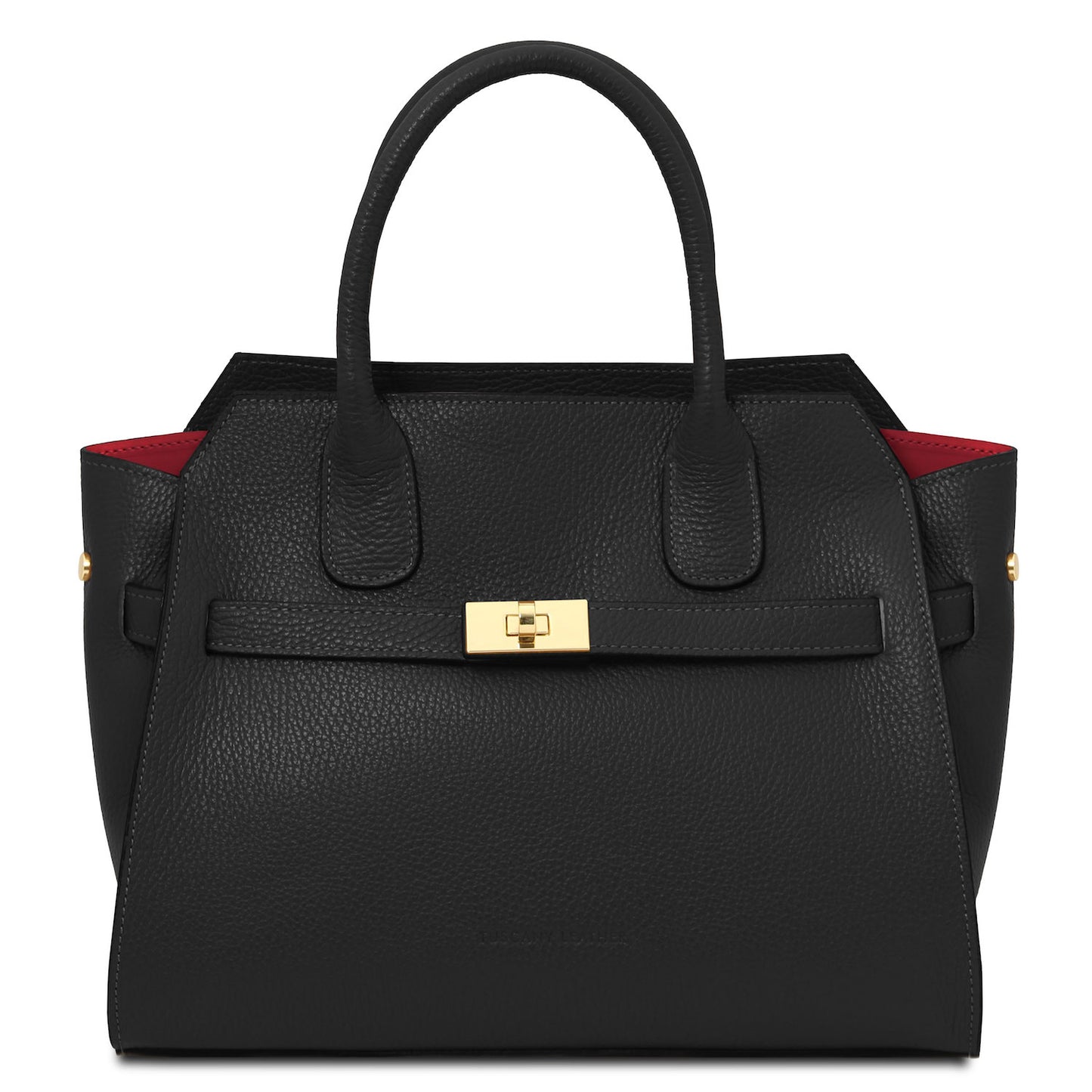 Leather handbags Black Origami - Leather tote | TL142466 San Rocco Italia