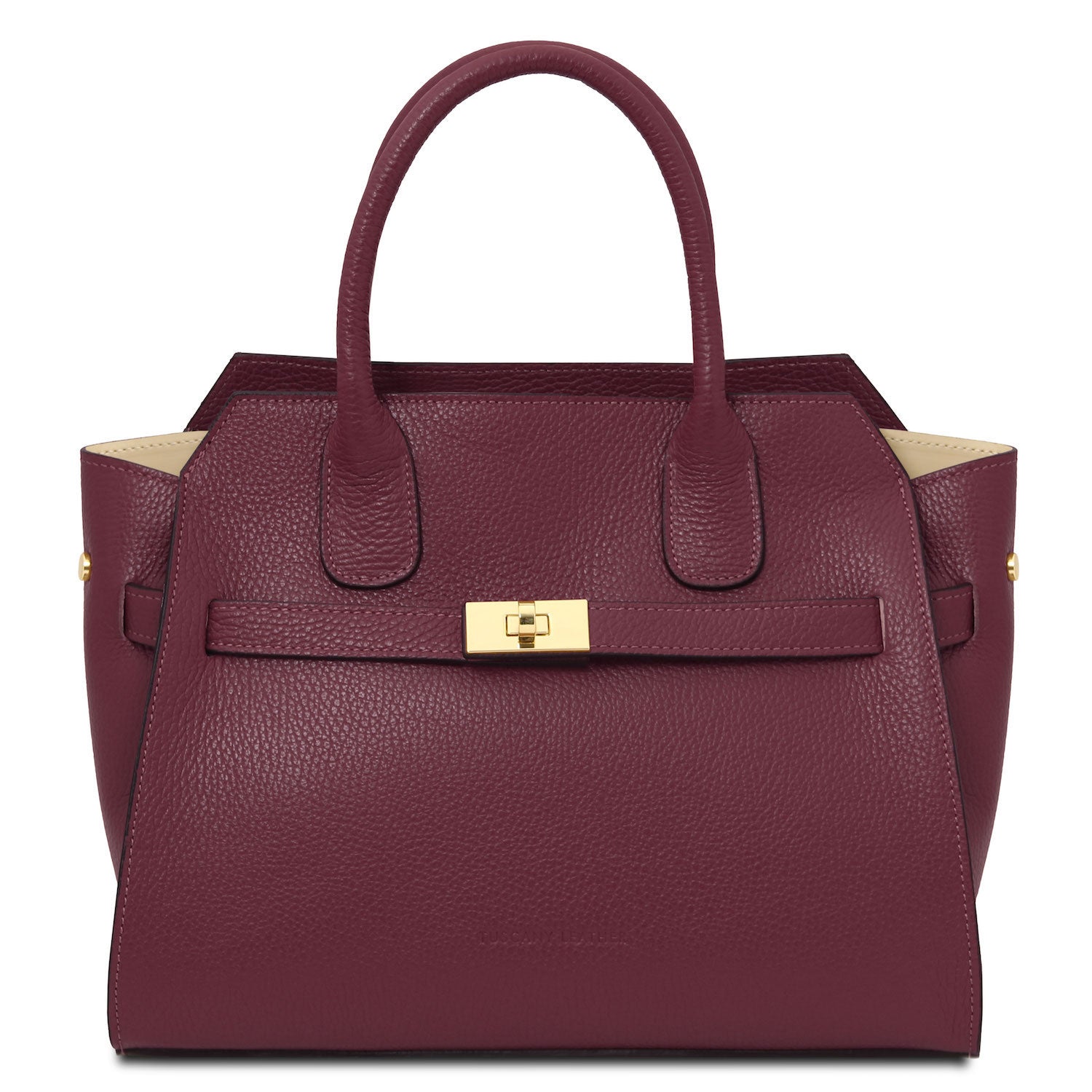 Leather handbags Bordeaux Origami - Leather tote | TL142466 San Rocco Italia