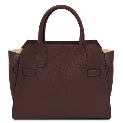 Leather handbags Origami - Leather tote | TL142466 San Rocco Italia