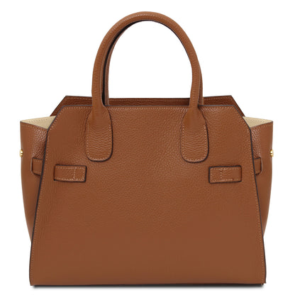 Leather handbags Origami - Leather tote | TL142466 San Rocco Italia
