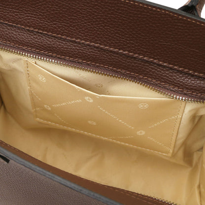 Leather handbags Origami - Leather tote | TL142507 San Rocco Italia