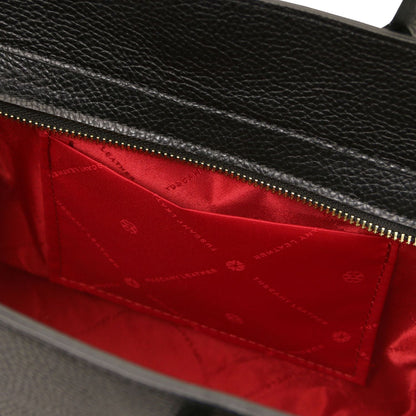 Leather handbags Origami - Leather tote | TL142507 San Rocco Italia