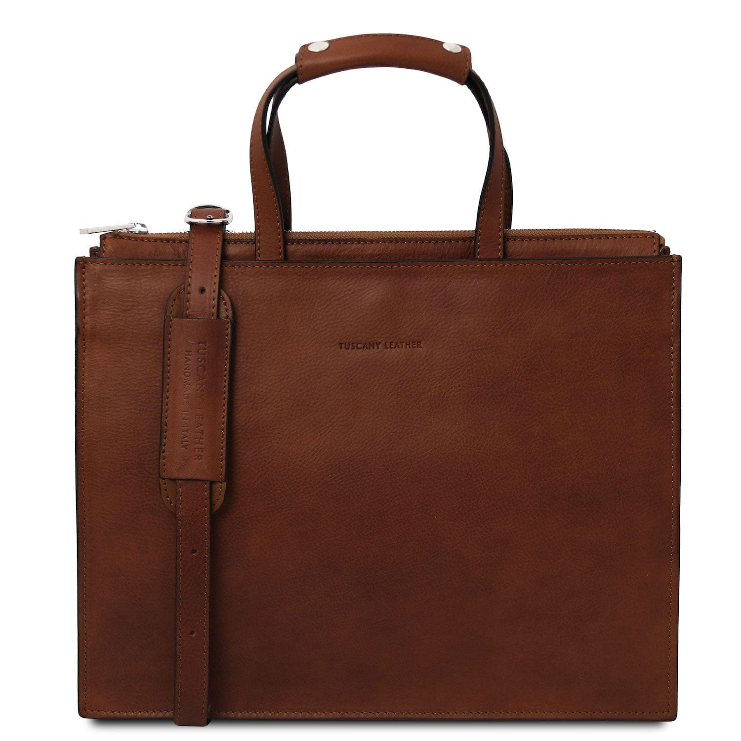 Palermo - Italian leather 3-compartment briefcase for women | TL142452 - Premium Leather briefcases - Shop now at San Rocco Italia