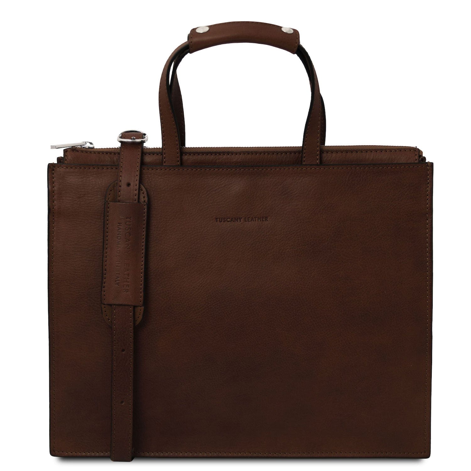 Palermo - Italian leather 3-compartment briefcase for women | TL142452 - Premium Leather briefcases - Shop now at San Rocco Italia