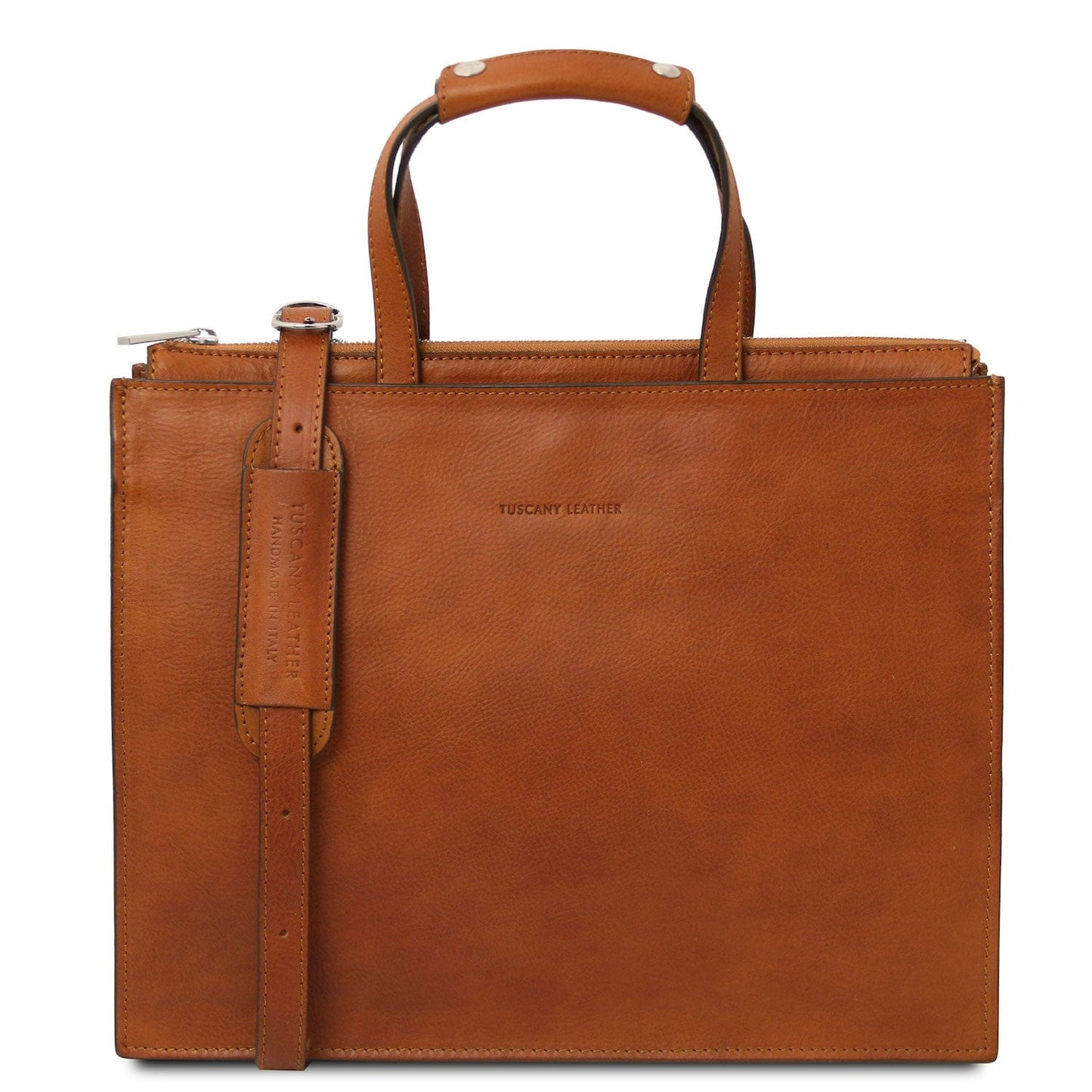 Palermo - Italian leather 3-compartment briefcase for women | TL142452 - Premium Leather briefcases - Shop now at San Rocco Italia