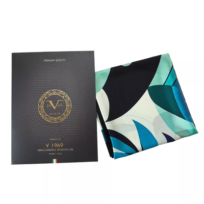 Pelican Large Square Silk Scarf | Blue (90 × 90 cm)
