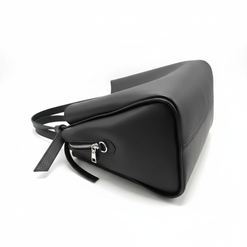 Pienza – Italian Leather Tote Handbag – Black