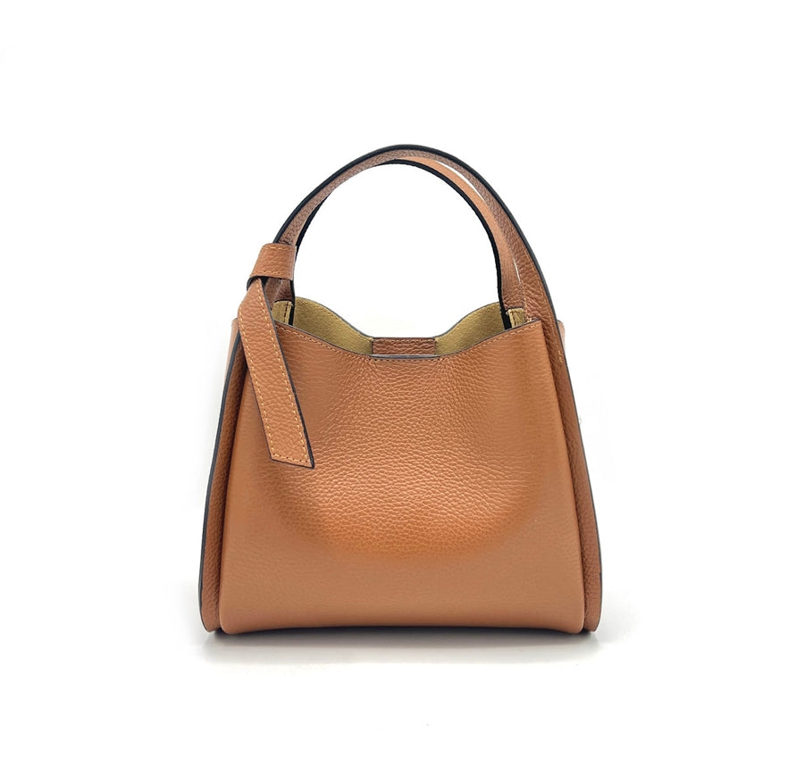 Pienza Tan Italian leather tote handbag – San Rocco Italia
