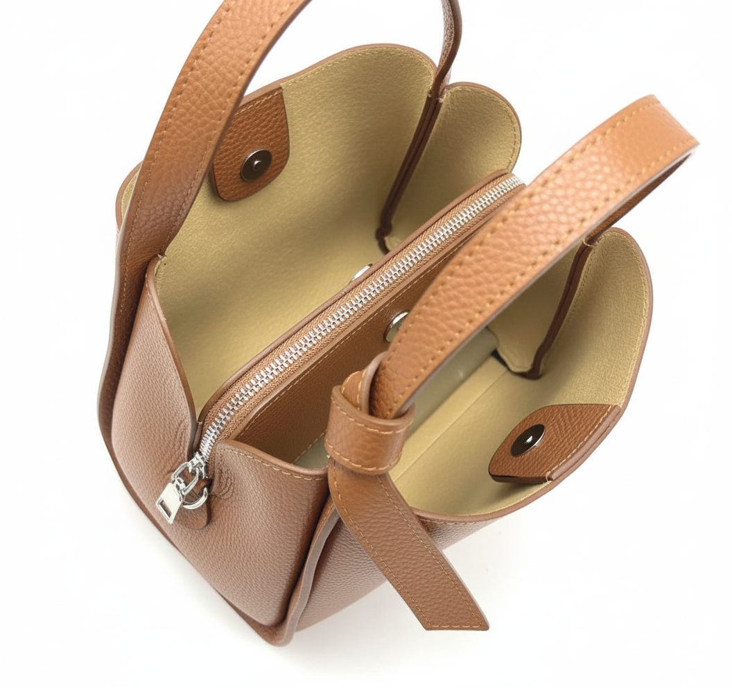 Pienza – Italian Leather Tote Handbag – Espresso Brown