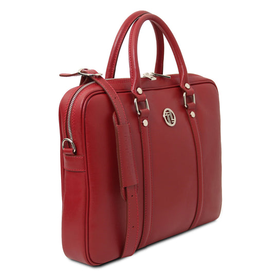 Leather laptop bags Prato - Exclusive Saffiano leather laptop case | TL142453 San Rocco Italia