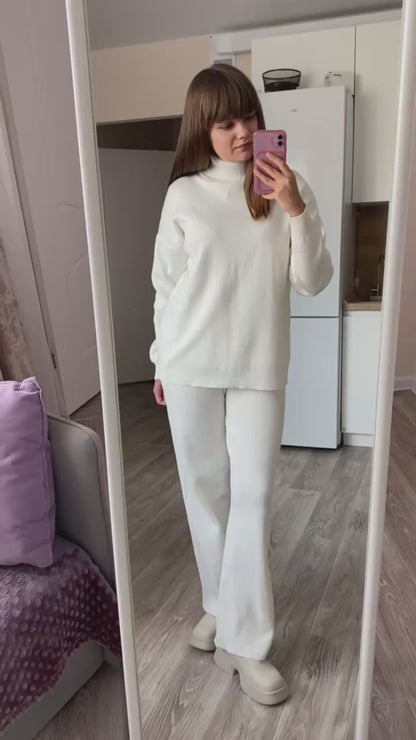 Women's 2-Piece Knitted Tracksuit