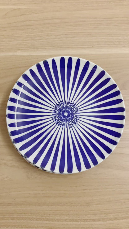 Contemporary Kaleidoscope Hand Painted Plates