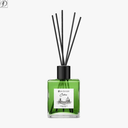 Profumatore per Ambiente al Cedro – Elegante, Legnoso e Rilassante con Bastoncini in Bambù