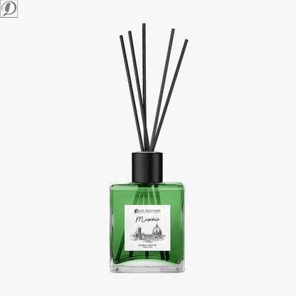 Profumatore per Ambiente al Muschio – Naturale, Intenso e Rilassante con Bastoncini in Bambù