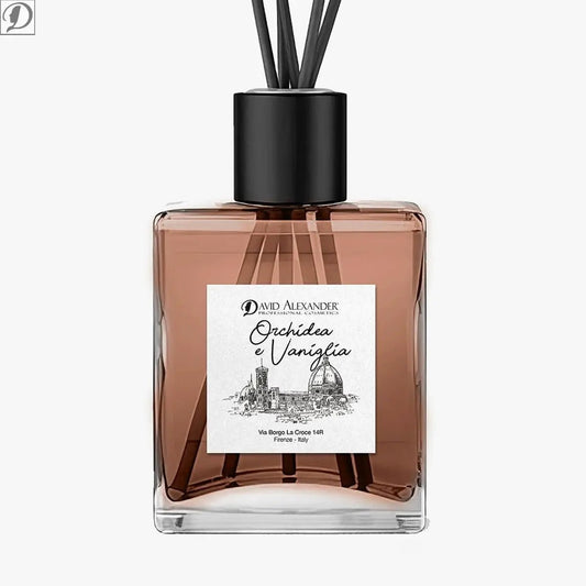 Profumatore per Ambiente Orchidea e Vaniglia – Fragranza Dolce e Floreale con Bastoncini in Bambù