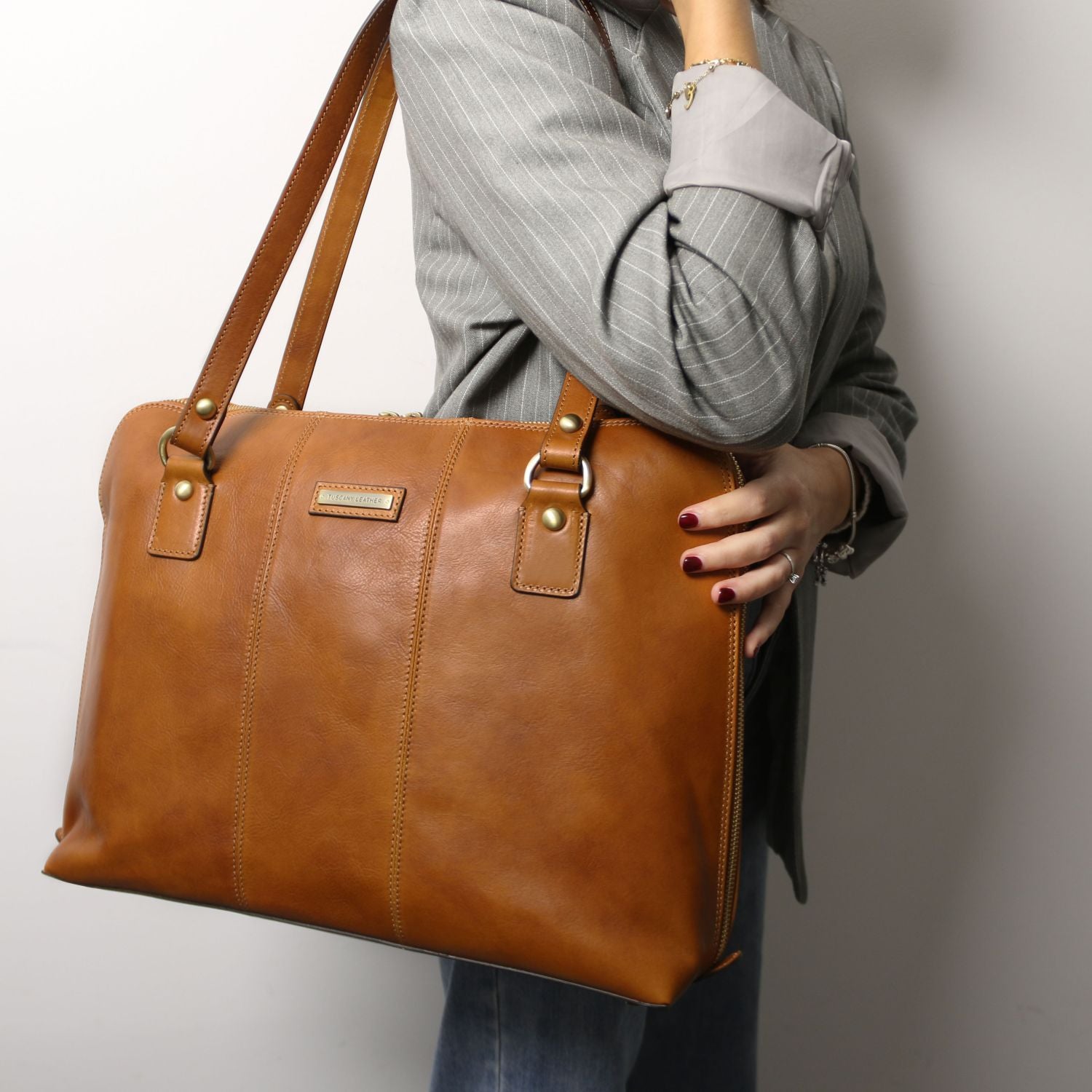 Leather briefcases Ravenna - Exclusive Women's Leather Business Bag in Matte Leather | TL142426 San Rocco Italia