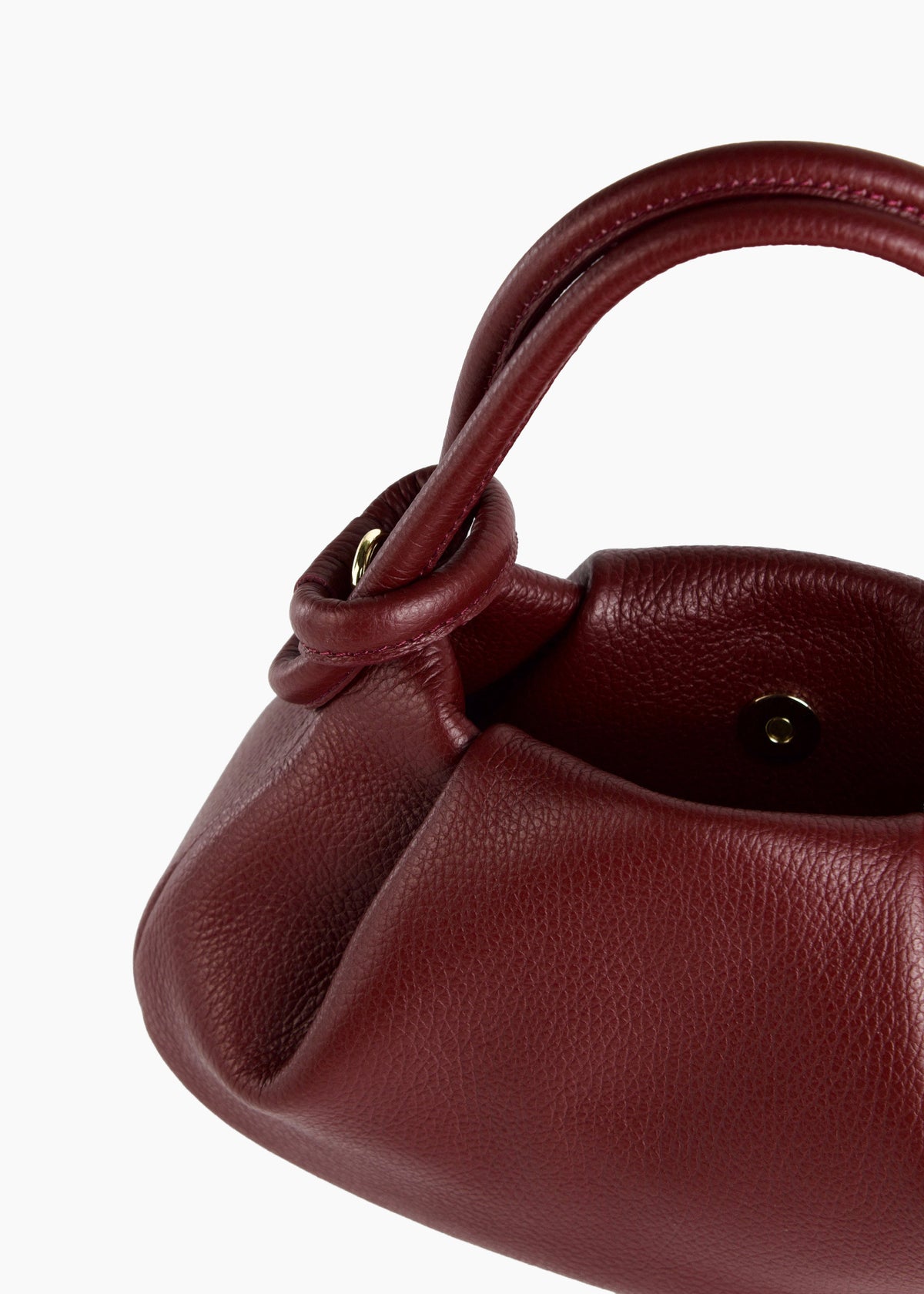 Anello Small Pebbled Leather Handbag