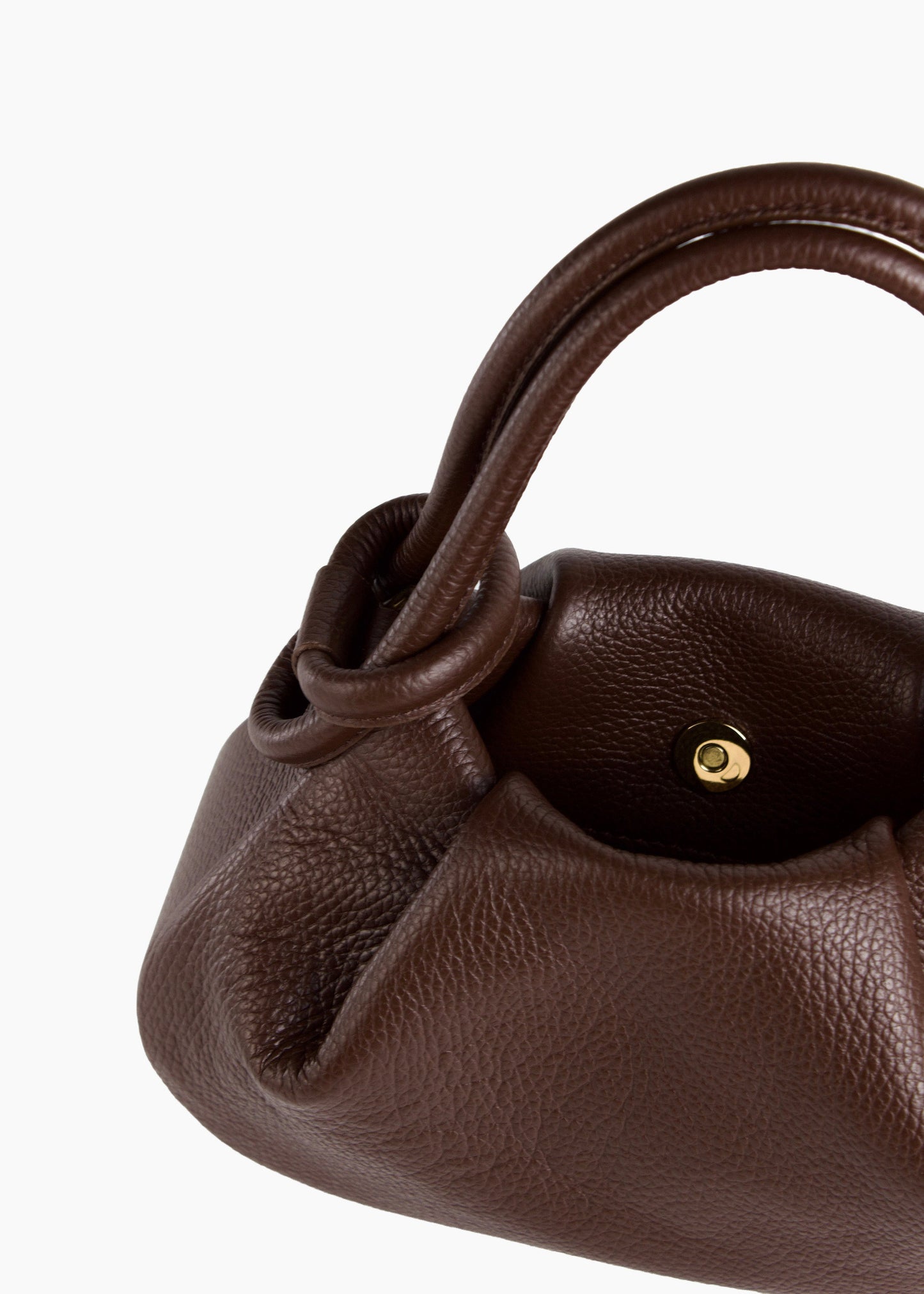 Anello Small Pebbled Leather Handbag