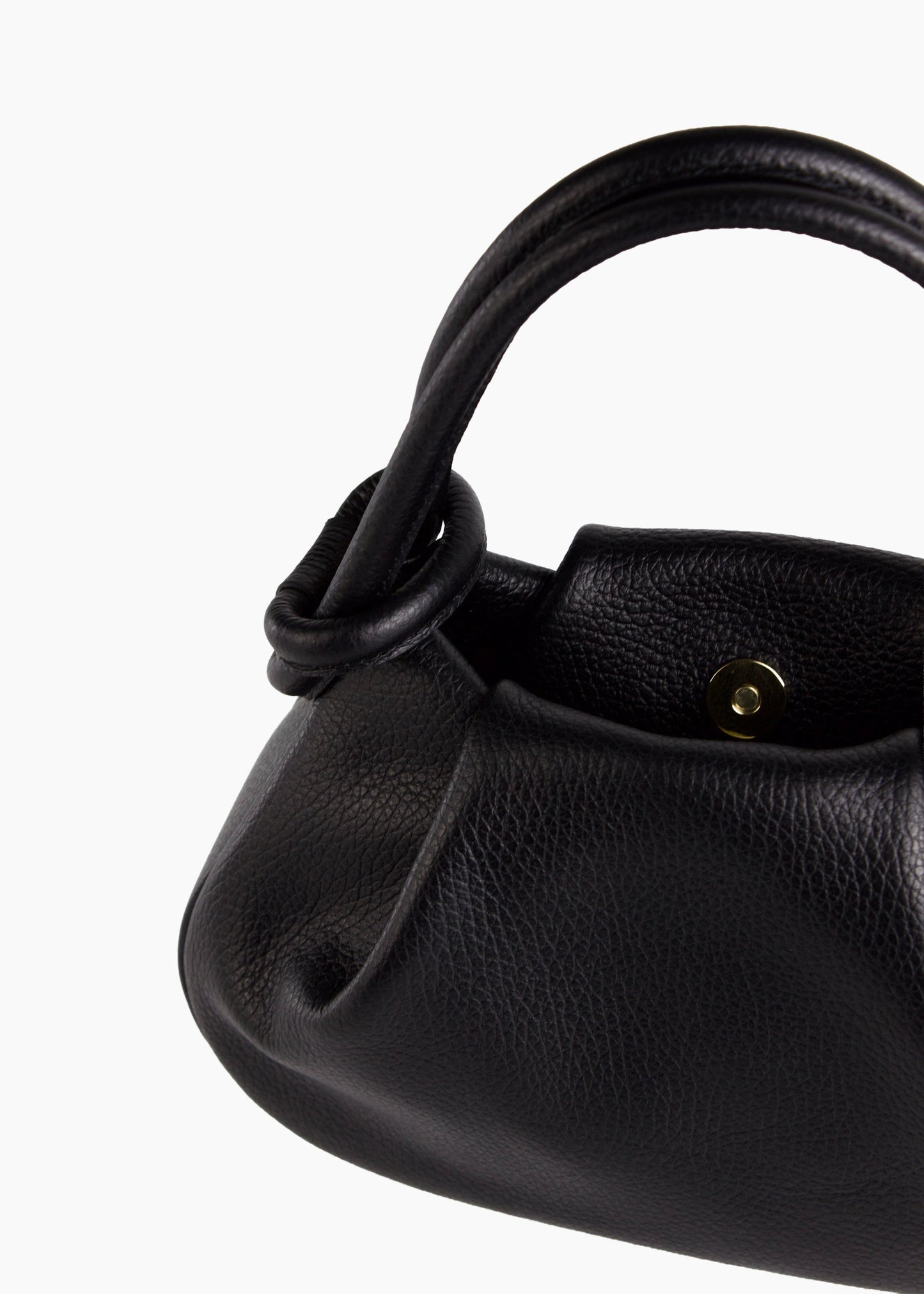 Anello Small Pebbled Leather Handbag