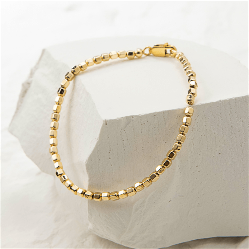 14K Gold Filled Bead Bracelet - Premium  - Just €76.95! Shop now at San Rocco Italia